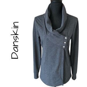 DANSKIN Dance/Yoga Sweatshirt Jacket, Size Small